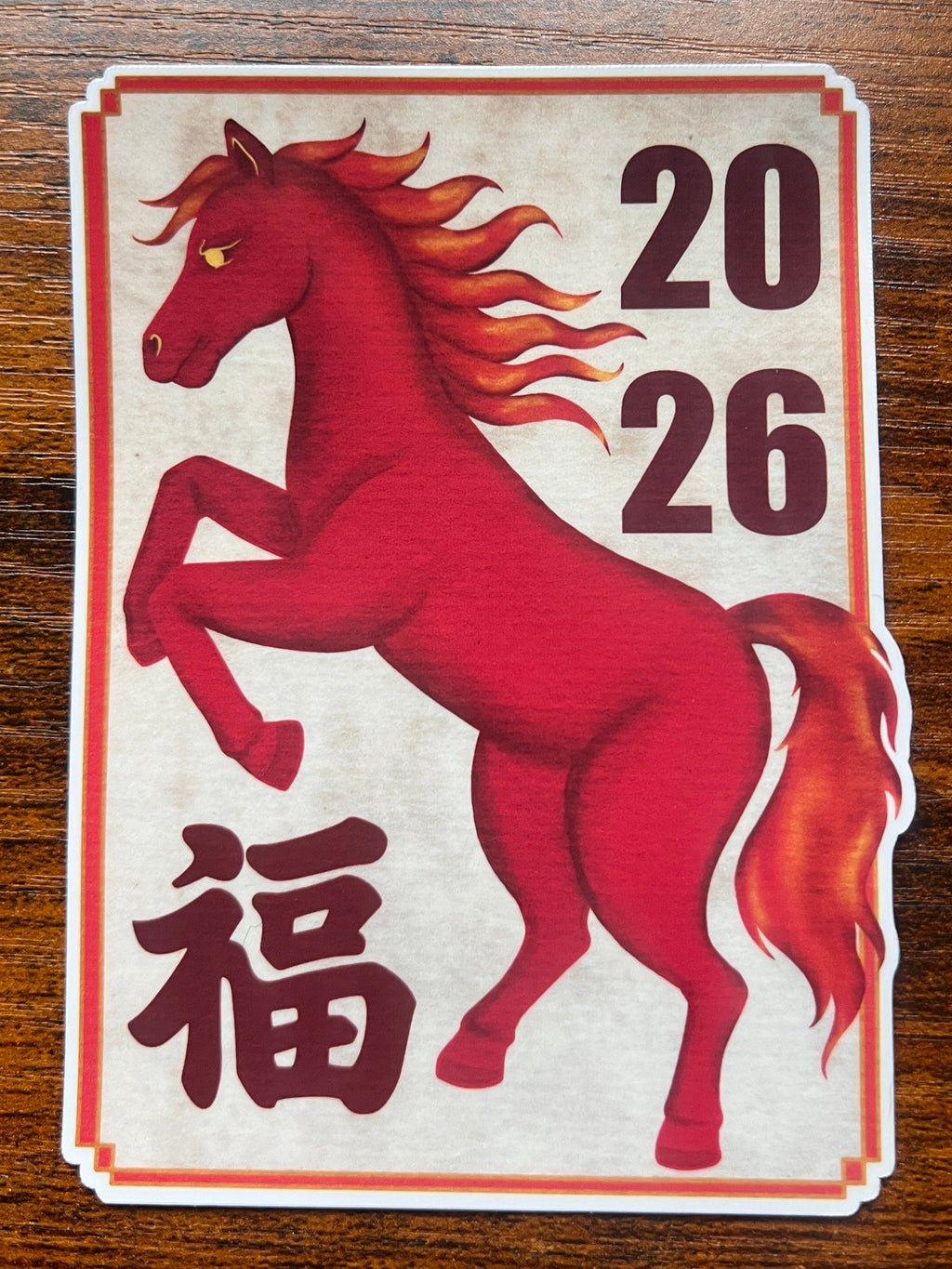 Sticker of Lunar New Year Print
