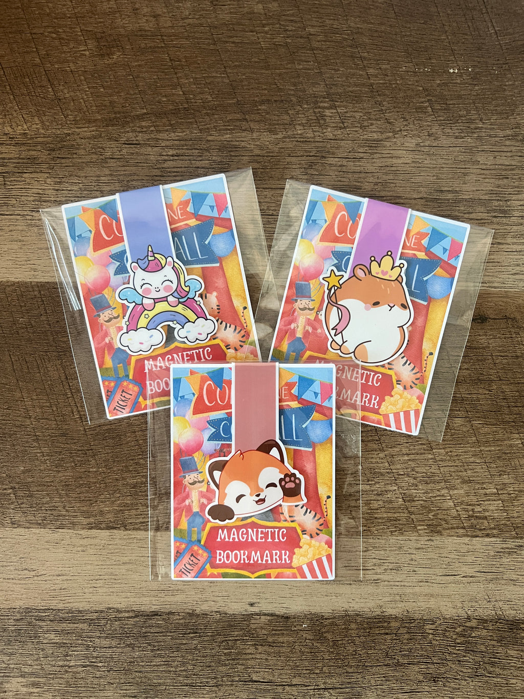 Whimsical Animal Magnetic Bookmarks